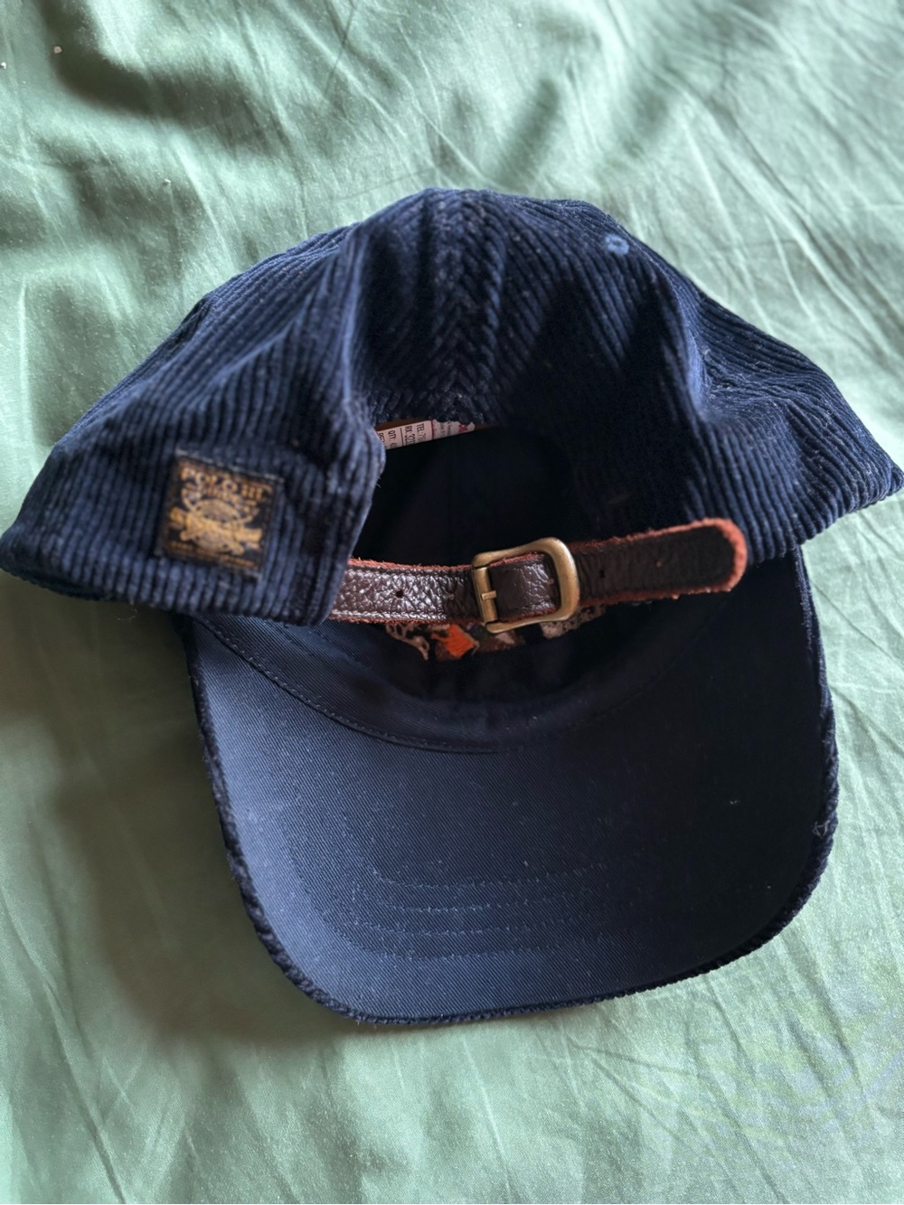 Polo by Ralph Lauren Corduroy hat in Navy - Picture 7 of 8